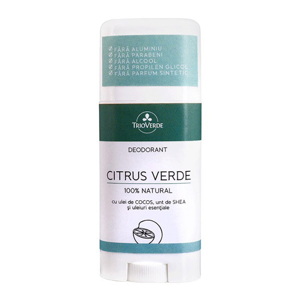Deodorant cu citrus verde Trio Verde – 60 g driedfruits.ro/ Cosmetice & Uleiuri Cosmetice